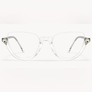 🤩Vooglam- Sylvia- Crystal Clear Cat-Eye Glasses🤩
